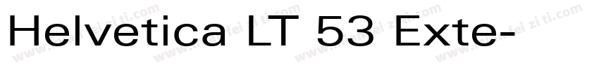 Helvetica LT 53 Exte字体转换